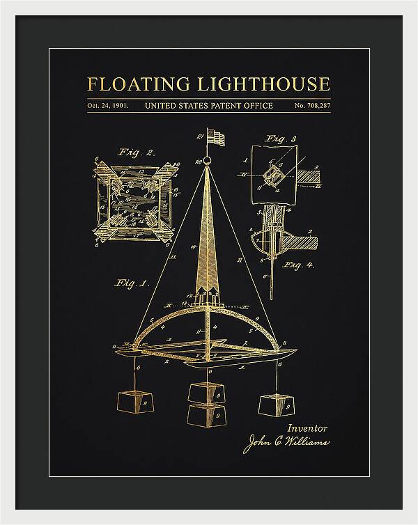 Floating Lighthouse Gold Patent Us708287