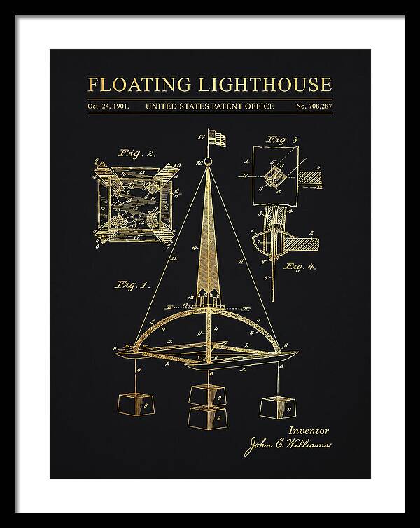 Floating Lighthouse Gold Patent Us708287