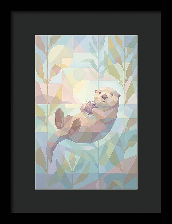 Floating Otter Among Kelp