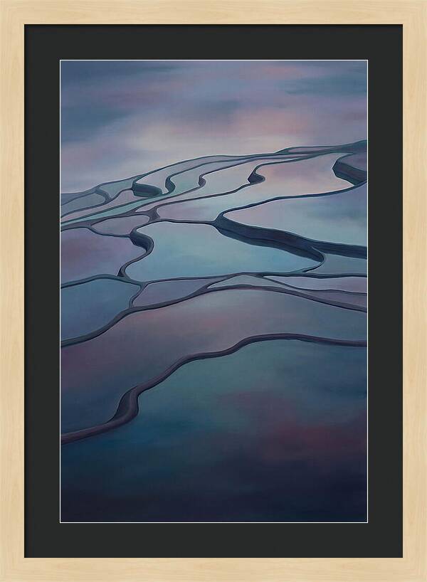 Flooded Rice Terrace Reflection