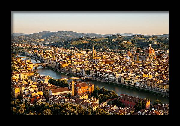 Florence At Golden Hour