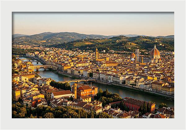 Florence At Golden Hour