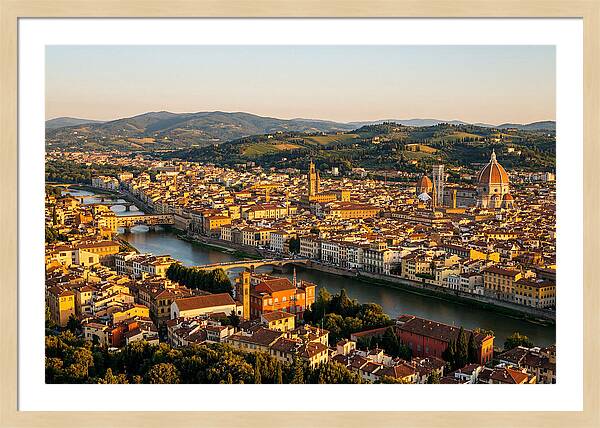 Florence At Golden Hour