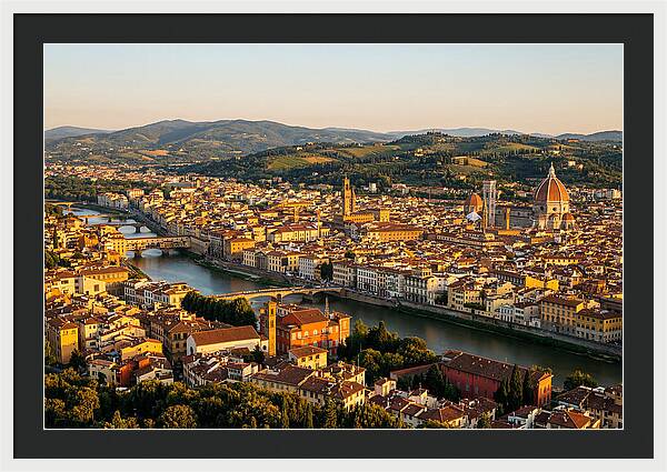 Florence At Golden Hour