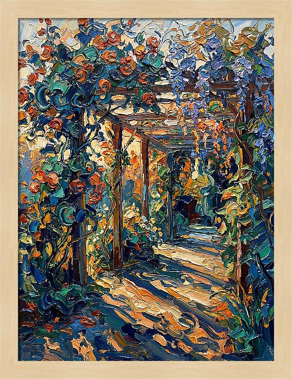 Flourishing Pergola Oasis