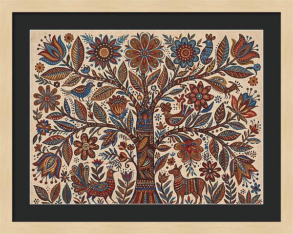 Flowering Tree Folk Art