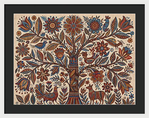 Flowering Tree Folk Art