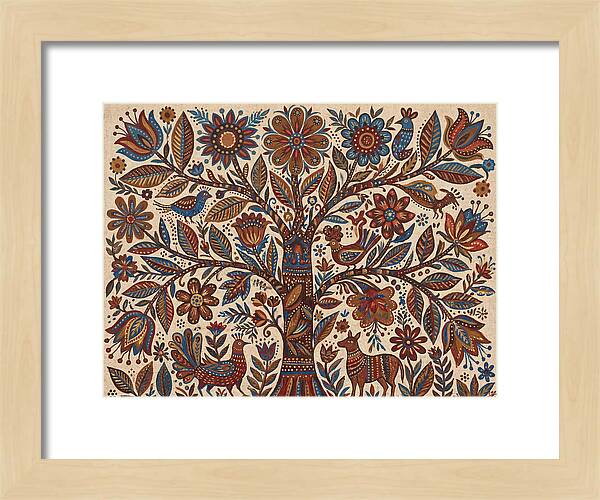 Flowering Tree Folk Art