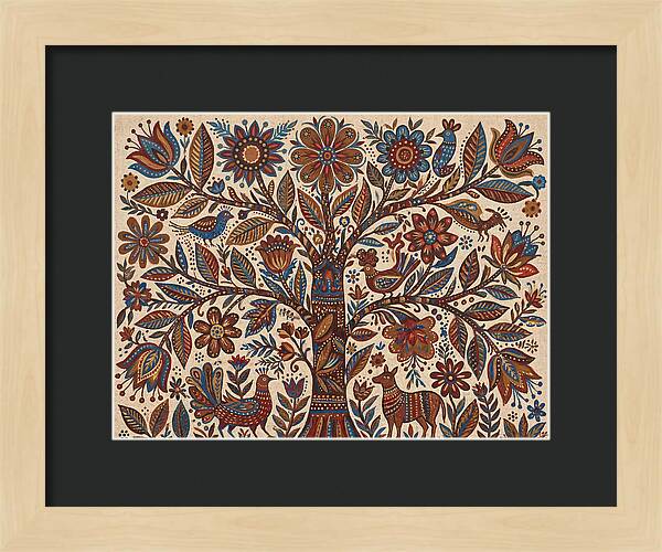 Flowering Tree Folk Art