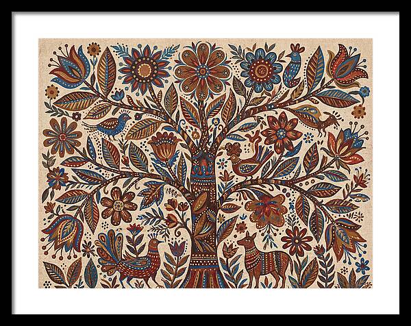 Flowering Tree Folk Art
