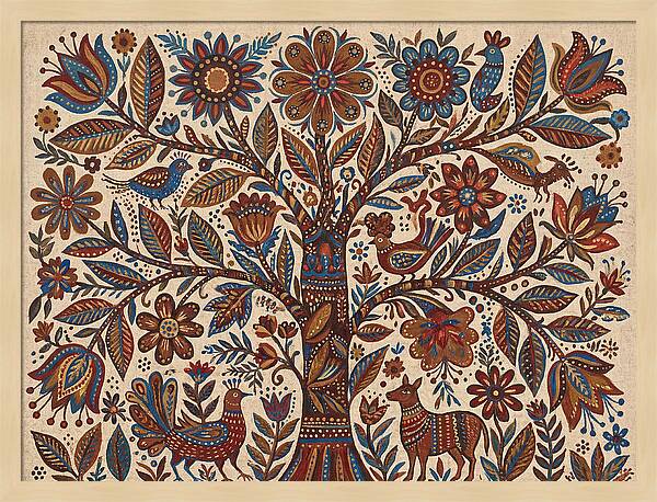 Flowering Tree Folk Art