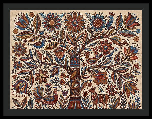Flowering Tree Folk Art
