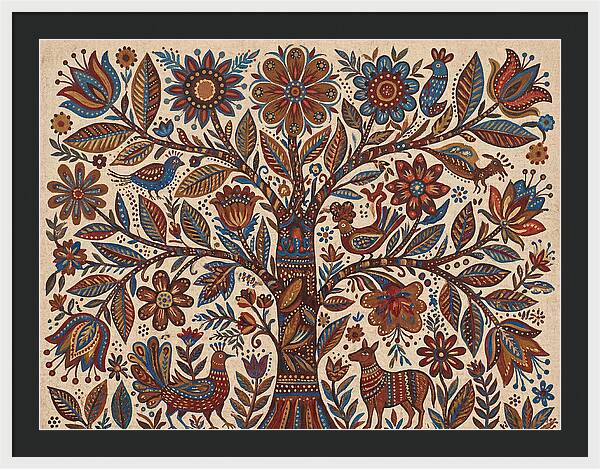 Flowering Tree Folk Art