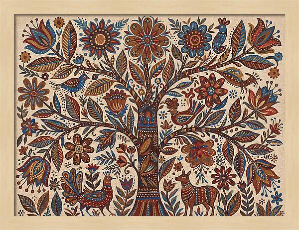 Flowering Tree Folk Art