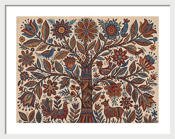 Flowering Tree Folk Art