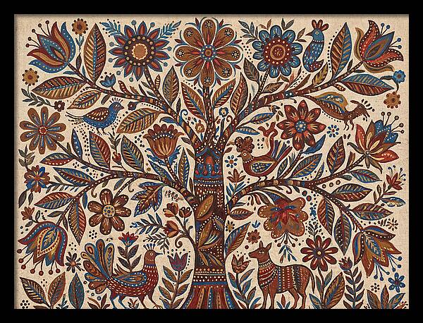 Flowering Tree Folk Art