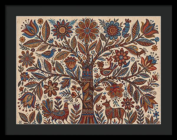 Flowering Tree Folk Art
