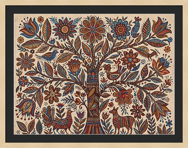 Flowering Tree Folk Art