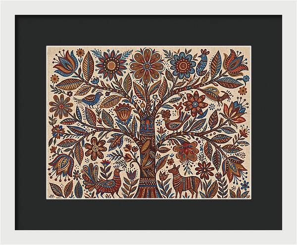 Flowering Tree Folk Art