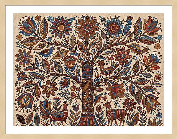 Flowering Tree Folk Art