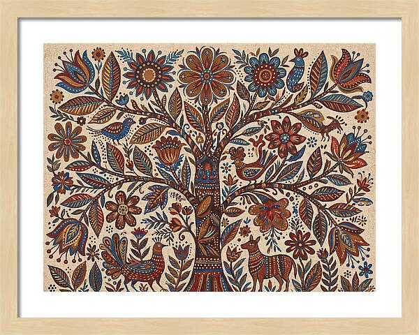 Flowering Tree Folk Art