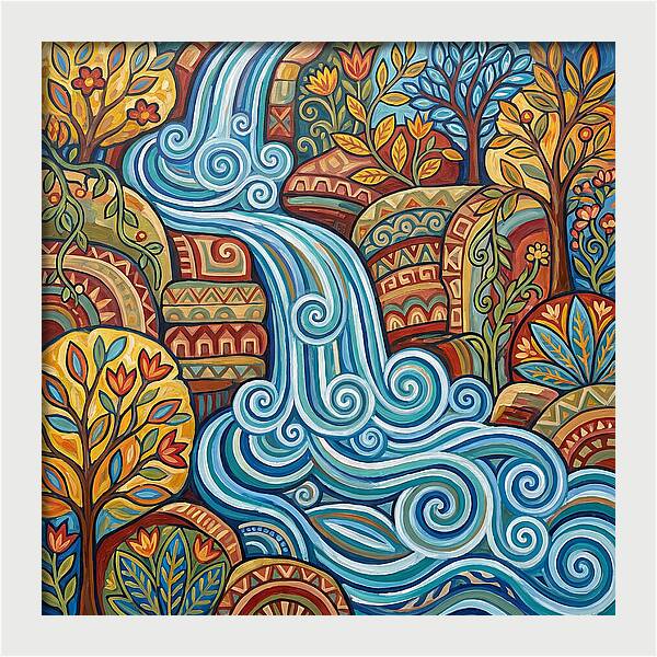 Flowing Colors Of Nature