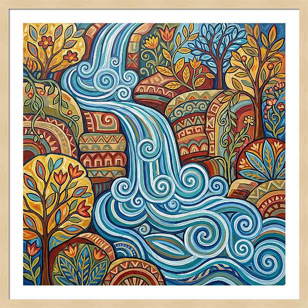 Flowing Colors Of Nature