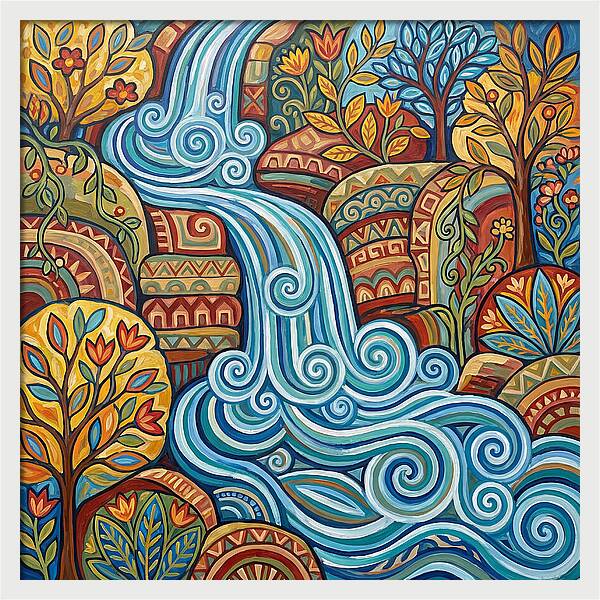 Flowing Colors Of Nature