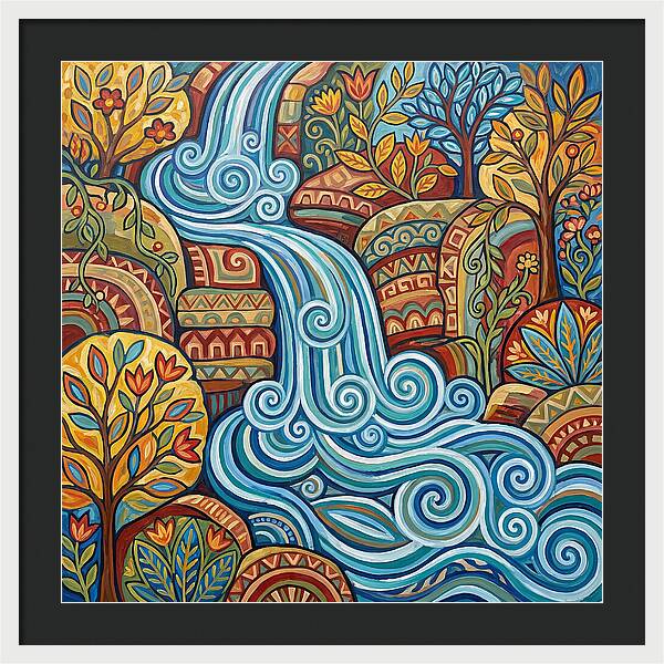 Flowing Colors Of Nature