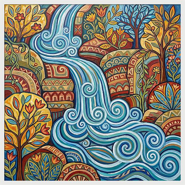 Flowing Colors Of Nature