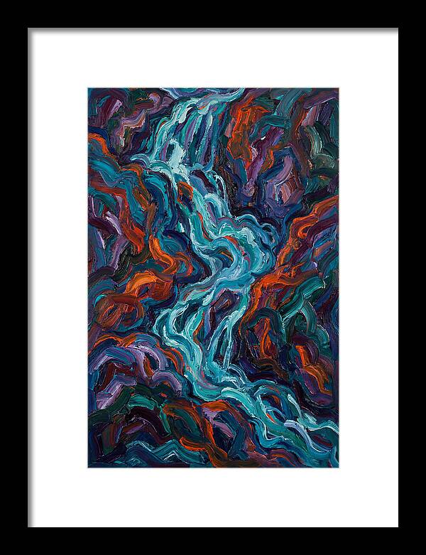 Flowing Waterfalls In Expressionism