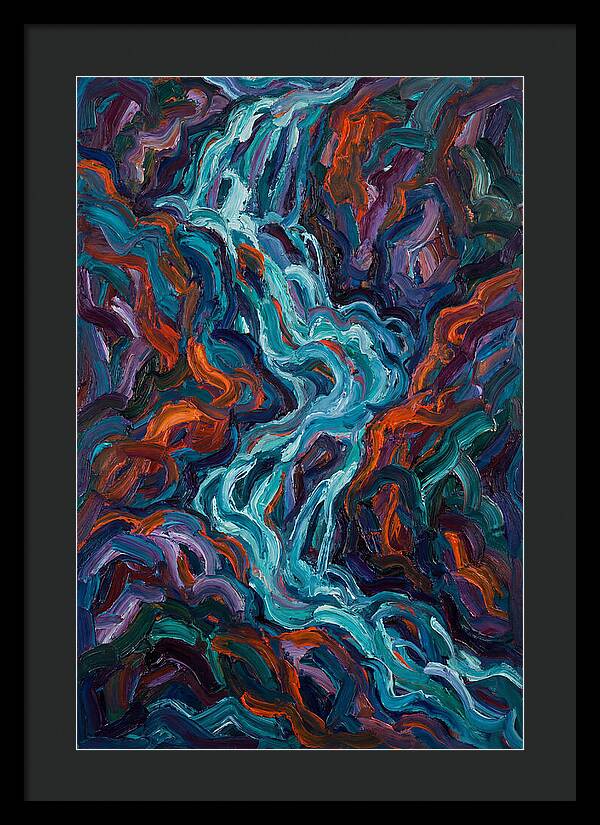 Flowing Waterfalls In Expressionism