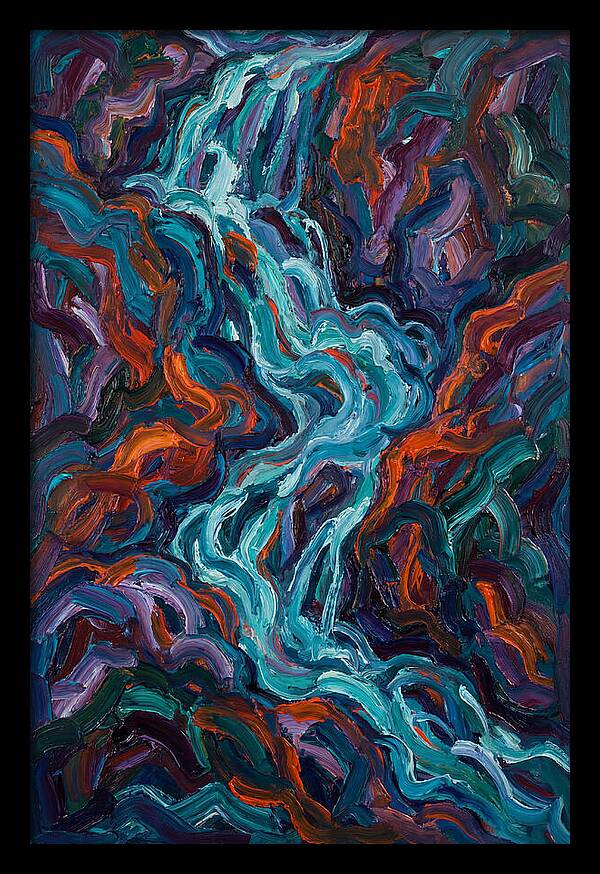 Flowing Waterfalls In Expressionism
