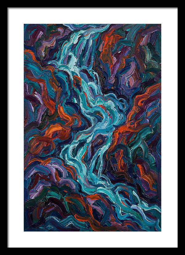 Flowing Waterfalls In Expressionism