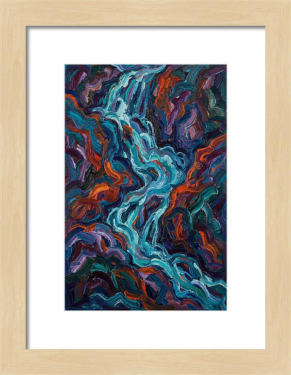 Flowing Waterfalls In Expressionism