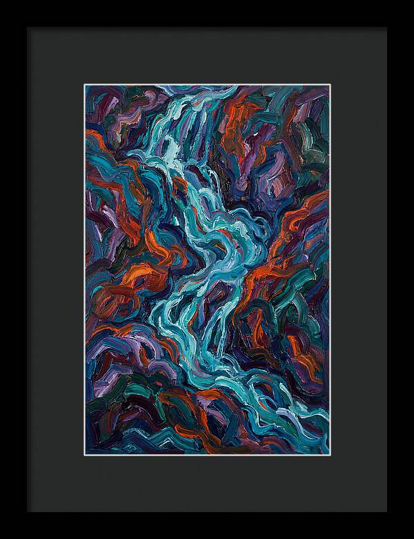 Flowing Waterfalls In Expressionism