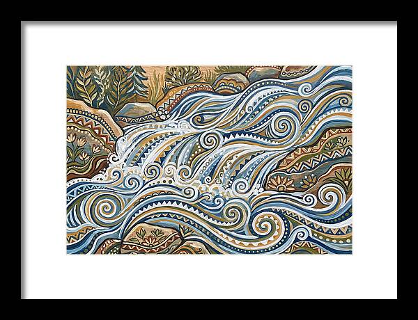 Flowing White Water Rapids