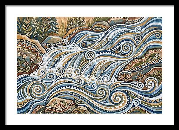 Flowing White Water Rapids