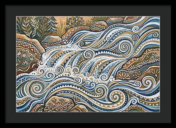Flowing White Water Rapids