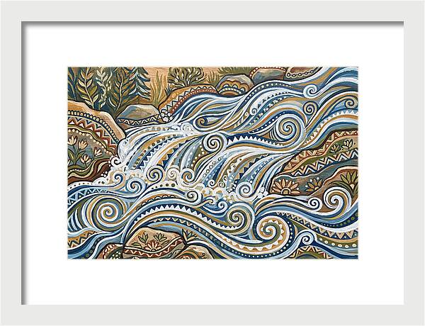 Flowing White Water Rapids