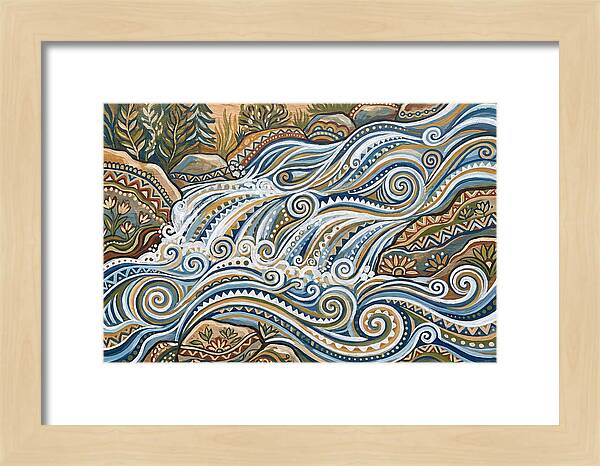 Flowing White Water Rapids