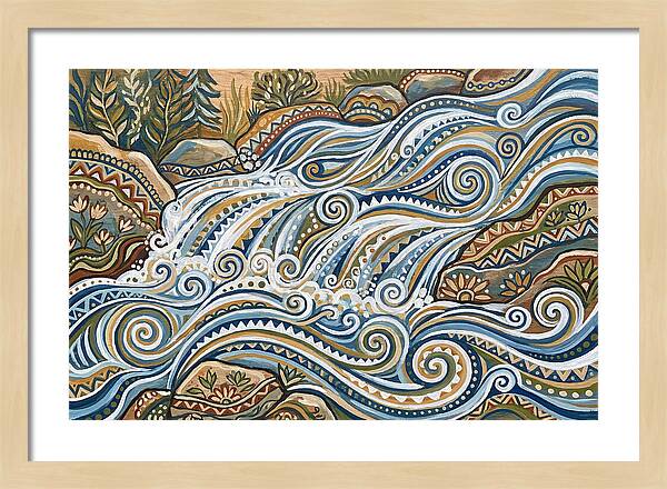 Flowing White Water Rapids