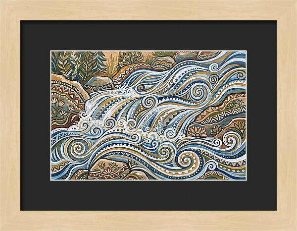 Flowing White Water Rapids
