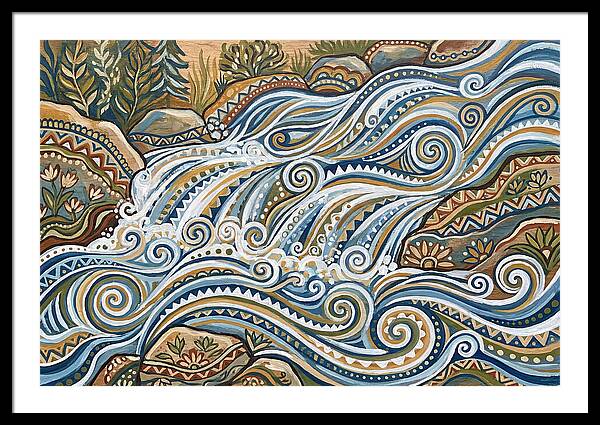 Flowing White Water Rapids