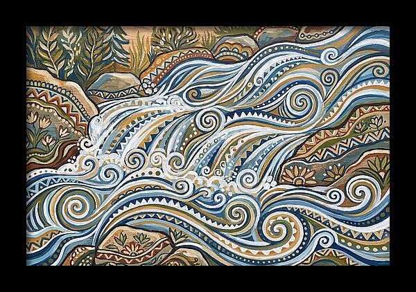 Flowing White Water Rapids