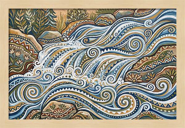 Flowing White Water Rapids