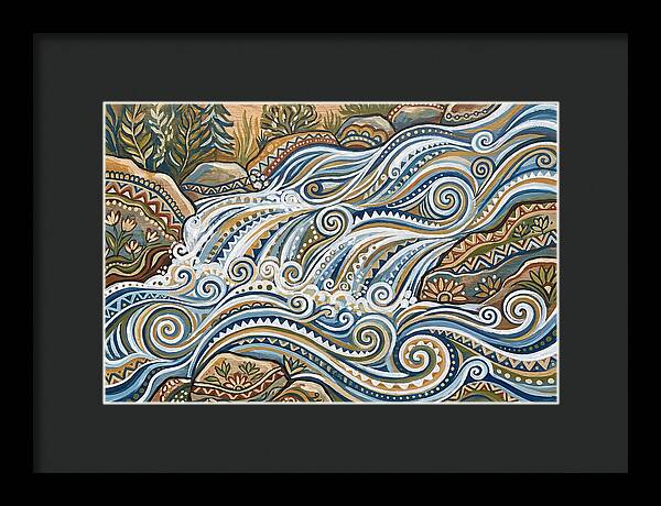 Flowing White Water Rapids
