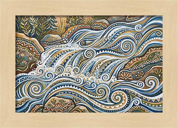 Flowing White Water Rapids