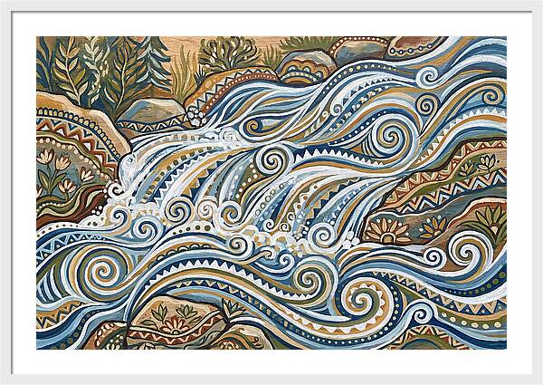 Flowing White Water Rapids