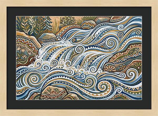 Flowing White Water Rapids